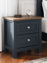 Bay Furniture Gallery - Ashley Furniture - Landocken Bedroom - Twin Panel Bed / Brown/Blue - B414B2